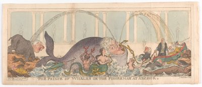 Książę wielorybów lub rybak w Anchor, 1 maja 1812 r. autorstwa George Cruikshank