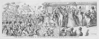 „Prawa kobiet” czyli skutki uwłaszczenia kobiet autorstwa George Cruikshank