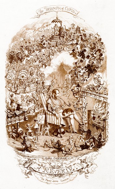 Triumf Kupidyna, XIX wiek. autorstwa George Cruikshank