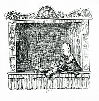 Lekarz z panem Punch autorstwa George Cruikshank
