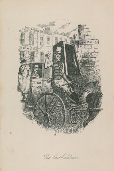 Ostatni taksówkarz autorstwa George Cruikshank