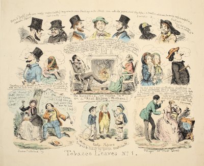 Liście tytoniu nr 1, wyd. 1851. autorstwa George Cruikshank