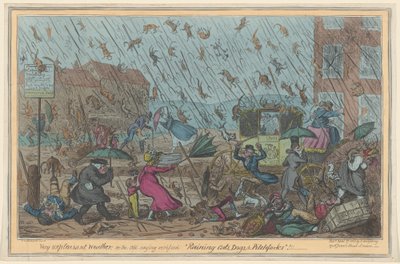 Bardzo nieprzyjemna pogoda autorstwa George Cruikshank
