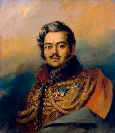 Denis Davydov, rosyjski żołnierz i poeta, ok. 1828. autorstwa George Dawe