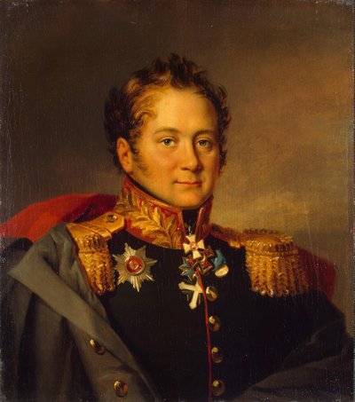 Portret generała Aleksandra Aleksandrowicza Pisariewa 1780-1848, przed 1825 r. autorstwa George Dawe