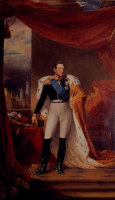 Portret cara Mikołaja I Rosji autorstwa George Dawe
