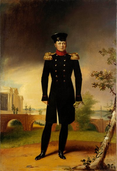 Portret cara rosyjskiego Aleksandra I (1777-1825) (Wielkiego) w malarstwie kostiumowym George