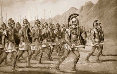 Falanga macedońska, ilustracja z "Hutchinson