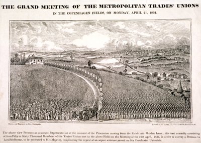 Kopenhaskie Pola, Islington, Londyn, 1834 autorstwa George Dorrington