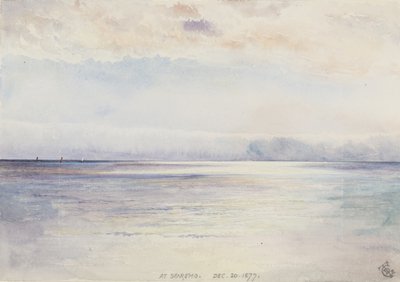 W San Remo, 30 grudnia 1877 (wc na papierze) autorstwa George Douglas Tinling