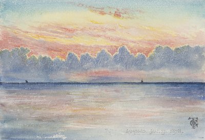 San Remo, 19 stycznia 1878 (wc na papierze) autorstwa George Douglas Tinling