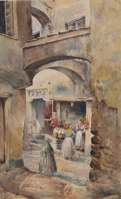 San Remo, 3 stycznia 1878 (wc na papierze) autorstwa George Douglas Tinling