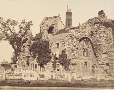 Pozostałości kościoła opactwa, Bury St. Edmunds, 1857. autorstwa George Downes