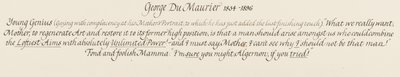 Algernon, młody geniusz i jego czuła i głupia mama, 1879 autorstwa George du Maurier