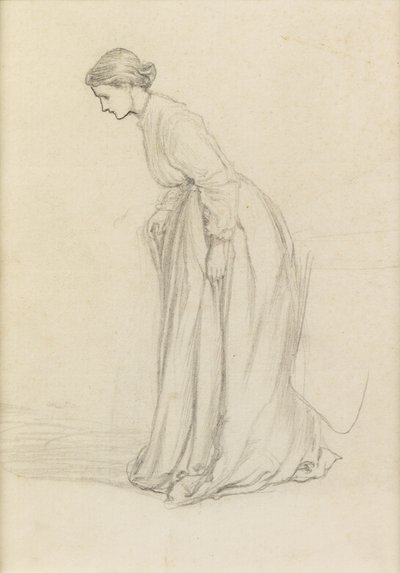 Niepewne kroki (ołówek) autorstwa George du Maurier