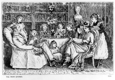 Główna szansa, ilustracja z Puncha, 1878 autorstwa George du Maurier