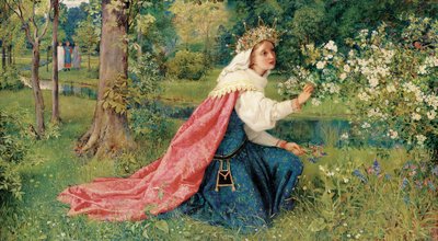 Matylda - Dante, czyściec, kanto 28, 1859 autorstwa George Dunlop Leslie