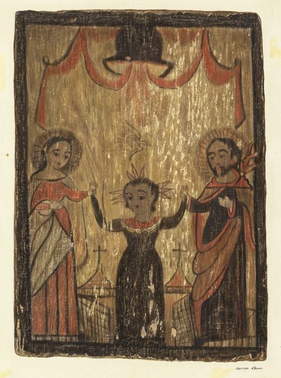 Retablo - Święta Rodzina, ok. 1930 1938. autorstwa George E. Rhone