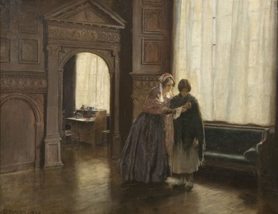 Pani Mary Carpenter i jej pierwsza reformatorka, Annie Woolham, w Red Lodge, 10 października autorstwa George Edmund Butler