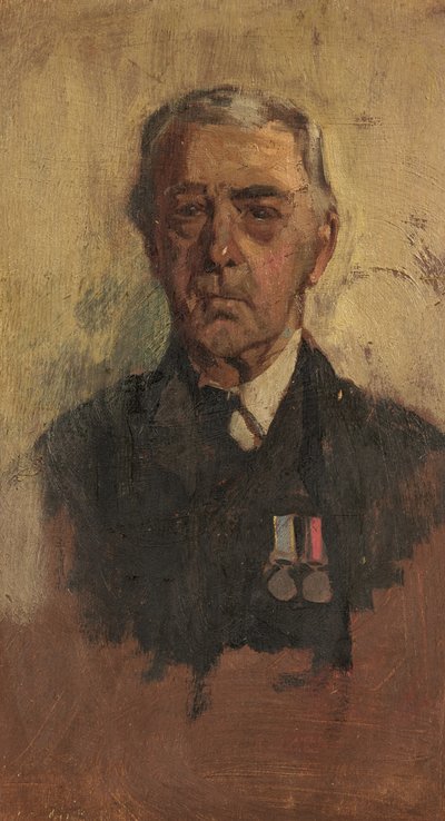 Portret B. Baxtera, 90. i 41., ok. 1920 (olej na desce) autorstwa George Edmund Butler