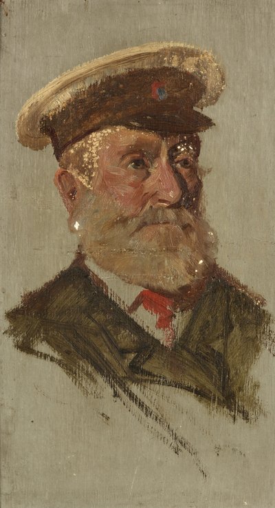 Portret C. Dent, 39., c.1920 (olej na desce) autorstwa George Edmund Butler