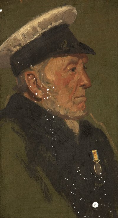 Portret W. Lavingtona, R.N., c. 1920 (olej na desce) autorstwa George Edmund Butler