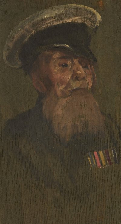 Portret W. Shorta, R.M.L.I. 1920 (olej na desce) autorstwa George Edmund Butler