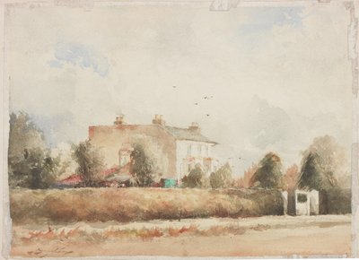 Podmiejski Dom (ołówek i akwarela na papierze) autorstwa George Edward Horton