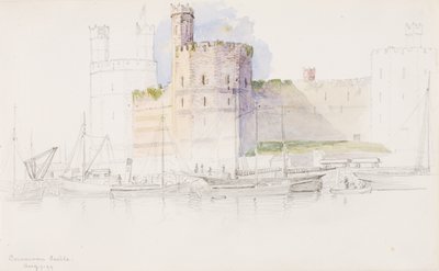 Zamek Caernarvon autorstwa George Elbert Burr