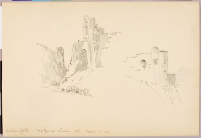 Castle Gate, Rio Grande Western Railroad autorstwa George Elbert Burr