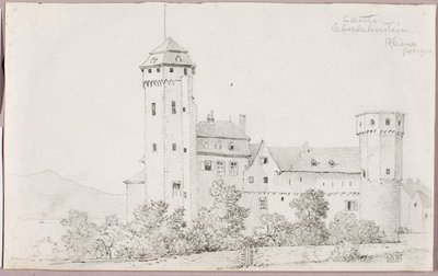 Zamek Oberlahnstein, Ren autorstwa George Elbert Burr