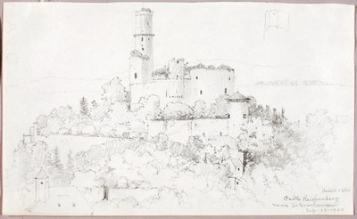 Zamek Reichenberg, niedaleko St. Goarshausen autorstwa George Elbert Burr