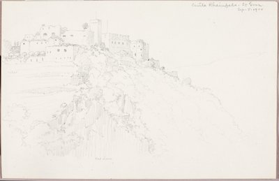 Zamek Rheinfels, St. Goar autorstwa George Elbert Burr