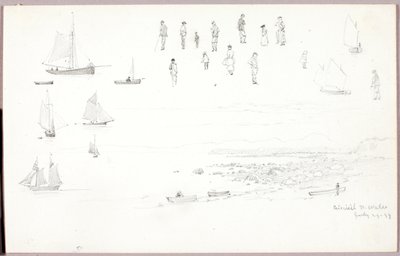 Criccieth, północna Walia autorstwa George Elbert Burr