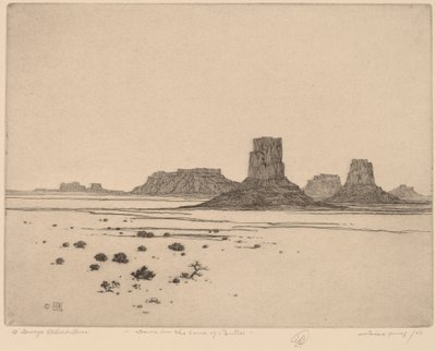 Świt w Krainie Buttes autorstwa George Elbert Burr
