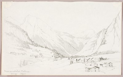 Z naszego hotelu, Cortina autorstwa George Elbert Burr