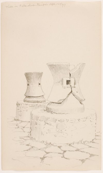 Młyny w piekarni - Pompei autorstwa George Elbert Burr