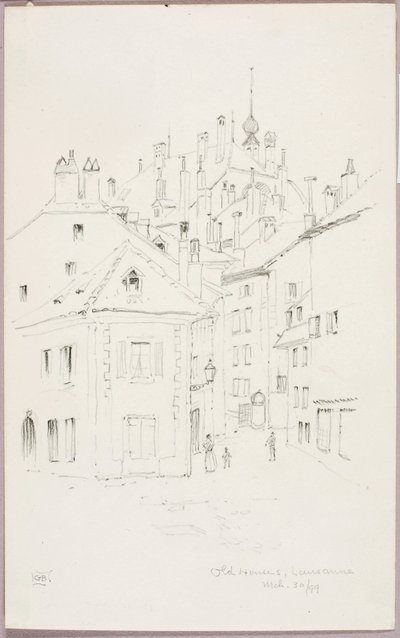 Stare domy, Lozanna autorstwa George Elbert Burr