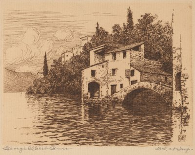 Nad jeziorem Como autorstwa George Elbert Burr