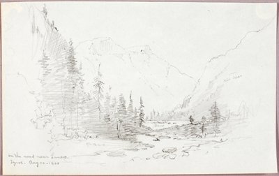 Na drodze w pobliżu Landro, Tyrol autorstwa George Elbert Burr