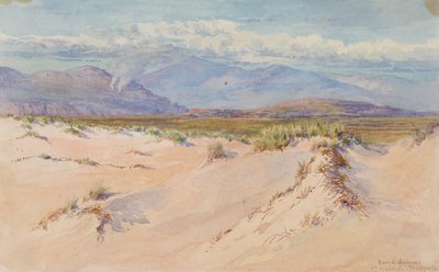 Wydmy piaskowe, Harlech, Północna Walia autorstwa George Elbert Burr