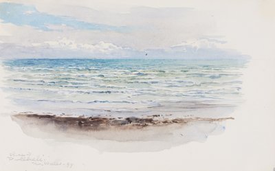Brzeg w Pwllheli, N. Walia autorstwa George Elbert Burr