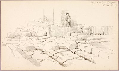 Skrzyżowanie ulic, Pompeje autorstwa George Elbert Burr