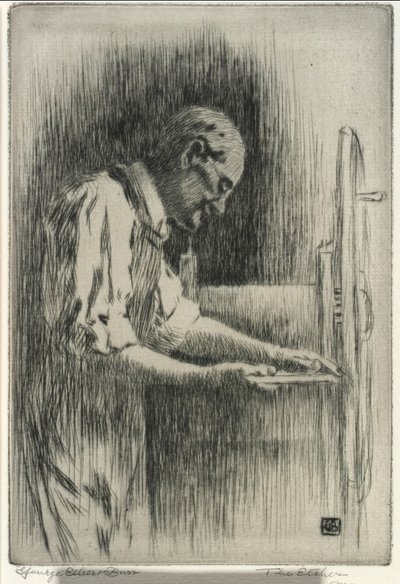 The Etcher autorstwa George Elbert Burr