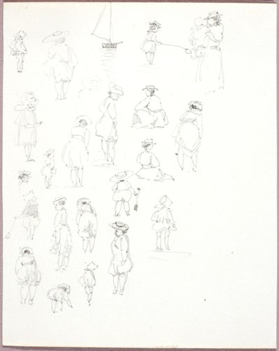 Bez tytułu - Studium postaci od tyłu autorstwa George Elbert Burr