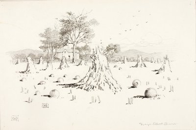 Bez tytułu (Scena żniw) autorstwa George Elbert Burr