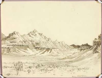 Bez tytułu (rysunek transferowy do obrazu „Arizona Night”) autorstwa George Elbert Burr