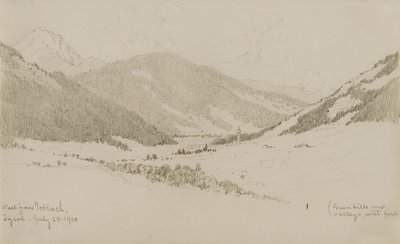 Na zachód od Toblach, Tyrol autorstwa George Elbert Burr