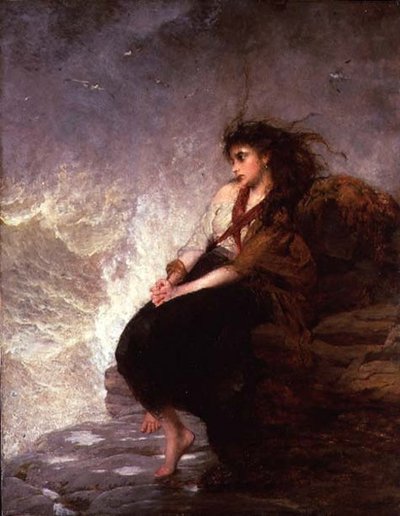 Alone - „Och za dotyk znikłej ręki” autorstwa George Elgar Hicks
