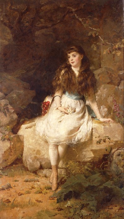 Lady Edith Amelia Ward, córka 1. hrabiego Dudley, 1883 autorstwa George Elgar Hicks